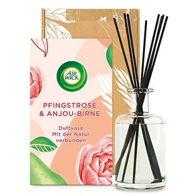 Obrázek Air Wick Váza s vůní vůně: Pivoňka a hruška anjou přírodními éterickými oleji 1 x 200 ml vůně tyčinkami