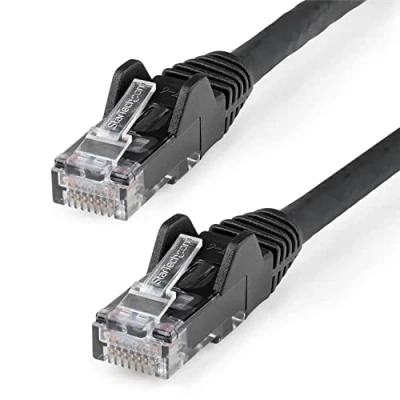 Obrázek StarTech.com 15 m Cat6 Snagless Gigabit UTP síťový kabel, Cat 6 RJ45 kabel s ochranou proti zlomení, černý