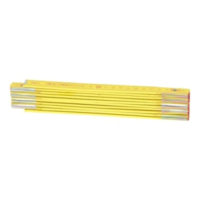 Obrázek KS Tools 300 0060 dřevěné skládací měřítko, žluté, 2 m