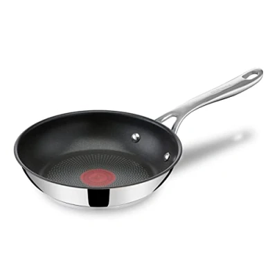 Obrázek Pánev Tefal Jamie Oliver Cook&#039;s Direct On E30402 20 cm vhodná pro indukci do myčky nepřilnavá vrstva s dlouhou životností technologie Thermo Signal ušlechtilá ocel
