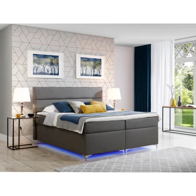 Obrázek Boxspring Amadeo 160x200 s LED podsvícením Materiál / Dekor: Ekokůže Soft 29