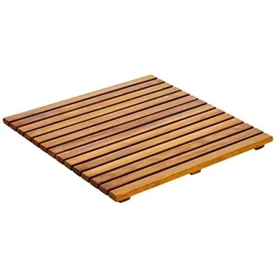 Obrázek asinox Sprchová rohož TEK4A5050 z teakového dřeva, čtvercová, 50 cm
