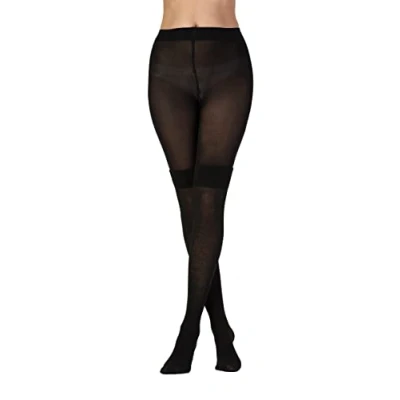 Obrázek Pretty Polly Damen Secret Socks Tights Strumpfhose, 60 DEN, Schwarz (Black Black), Medium (Herstellergröße: SM)