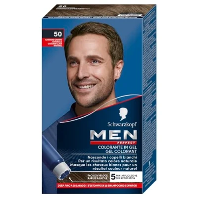 Obrázek Colorante Capelli Do Gel senza Ammoniaca Men Perfect N 50 Castano Chiaro Naturale