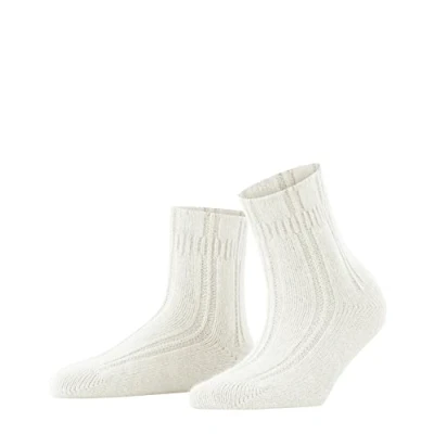 Obrázek FALKE Dámské domácí ponožky Bedsock, prodyšné klimaticky regulující klima, směs angory potlačující zápach, nadýchané, teplé, měkké, komfortní pas bez tlaku, pro relaxaci, 1 pár, černá (Black 3009)