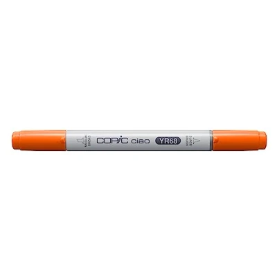 Obrázek COPIC Ciao Marker Typ YR 68, oranžový, univerzální zvýrazňovač rozvržení, se středně širokou a štětcovou špičkou
