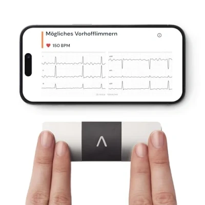 Obrázek AliveCor KardiaMobile 6L 6 měření kompatibilní s chytrým telefonem EKG monitor rozpozná fibrilaci síní během pouhých 30 sekund bez ohledu na to, kdy a kde