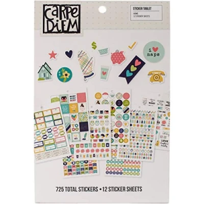 Obrázek Carpe Diem Home Stickers A5 12/Pkg