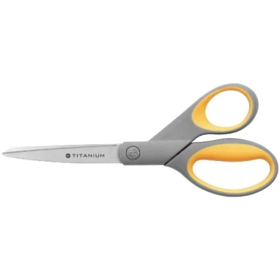 Obrázek Westcott E 30481 00 Titanium Super Softgrip nůžky, 21 cm, šedo žluté