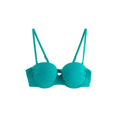 Obrázek Lindex Padded Balconette Horní díl bikin, Ženy, Velikost: 85C, Dark turquoise