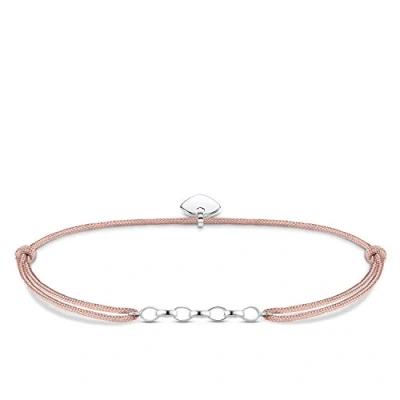Obrázek Thomas Sabo Dámský náramek Charm Little Secret Club 925 sterlingové stříbro LS048 173 19 L20v, 925, nylon, Bez kamene