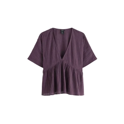 Obrázek Lindex Shortsleeved Blůza, Ženy, Velikost: 40/42, Dark dusty lilac