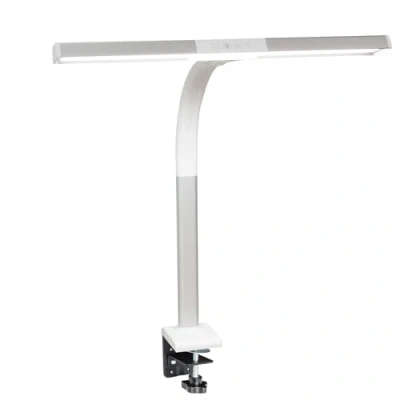 Obrázek FeinTech LTL00310 LED lampa na psací stůl 50 cm široká stmívatelná s upínací nohou