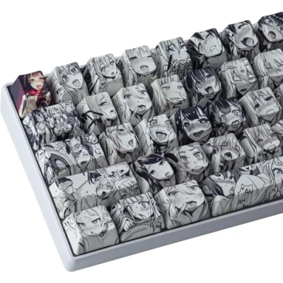 Obrázek Sunzit Keycaps, 108 kláves OEM PBT Keycaps Dye Sublimace japonské anime kryty tlačítek pro Cherry Gateron Kailh Switch mechanická klávesnice (pouze