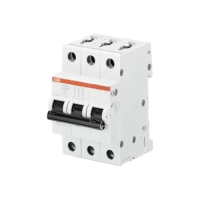 Obrázek ABB S200 MCB Leitungsschutzschalter Typ K, 3 polig 16A 440V, Abschaltvermögen 6 kA System Pro M Compact
