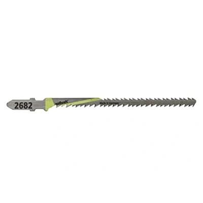 Obrázek wolfcraft 2 listy přímočaré pily HCS 2682000 stopka ve tvaru T obloukový řez oboustranné ozubení pro dřevo poloměry a tvary Made in Germany