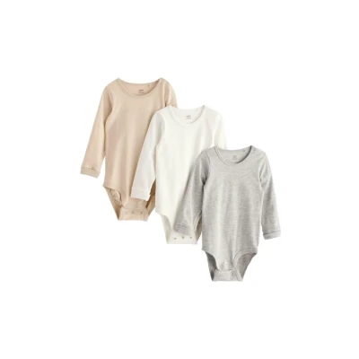 Obrázek Lindex 3PACK Body pro děti, Velikost: 86, Light beige