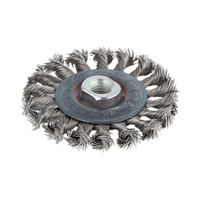 Obrázek wolfcraft kotouče pro Litinový Drahtbürste Ø 100 x 15 mm, Gezopft, M14 závit, 2701000