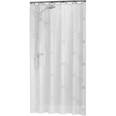 Obrázek Sealskin Sprchový závěs Condens, PEVA, barva: bílá, š x v: 180 200 cm