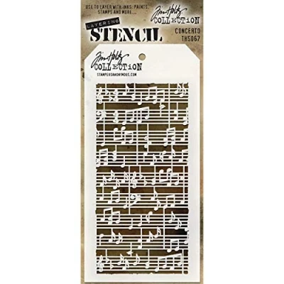 Obrázek Stempel Anonymous ths067 Tim Holtz Layered Stencil, mehrfarbig, 4.125 X 21,6 cm