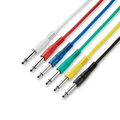 Obrázek Adam Hall Cables 3 STAR IPP 0015 SET 6dílná sada propojovacích kabelů 6,3 mm jack mono 0,15 m