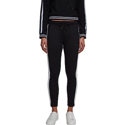 Obrázek Urban Classics Ladies Interlock Jogpants Teplákové kalhoty, Ženy, Velikost: Medium, Black/white