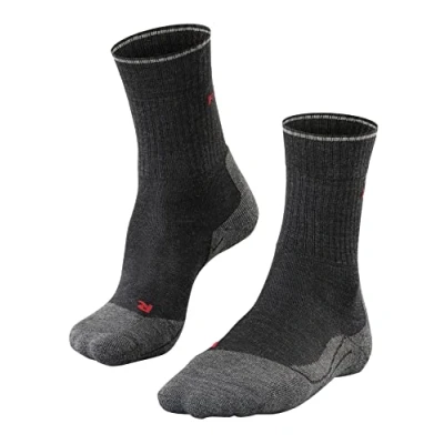 Obrázek FALKE Dámské TK2 Wool Silk turistické ponožky střední polstrování proti vyblednutí trekingové teplé prodyšné rychleschnoucí regulující klima, vlna zabraňující zápachu funkční materiál 1 pár