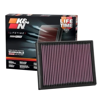 Obrázek K&amp;N 33 3086 Motorluftfilter: Hochleistung, Prämie, Abwaschbar, Ersatzfilter,Erhöhte Leistung, 2015 2019 (Everest, Ranger, Ranger Raptor)