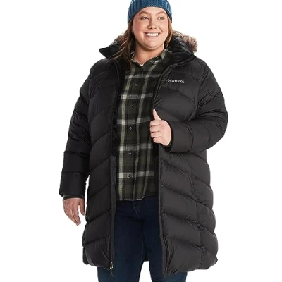 Obrázek Marmot Dámská bunda Wm&#039;s Montreaux Coat, lehká péřová bunda, 700 Fill Power, teplá parka, stylový zimní kabát, vodoodpudivý, větruodolný