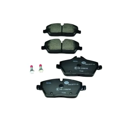 Obrázek HELLA PAGID brzdové destičky vpředu připraveno pro výstražné ukazatele opotřebení čtyři v sadě T1444 mimo jiné BMW / MINI 8DB 355 011 261
