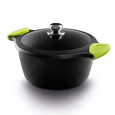 Obrázek CACEROLA ALTA INDUCTION 24 CM CON TAPADERA Y ASAS DE SILICONA KIWI