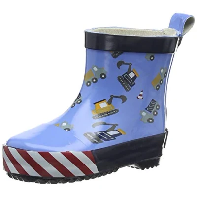 Obrázek Playshoes Chlapecké unisex dětské poloviční staveniště gumové holínky, modrá, 23 EU