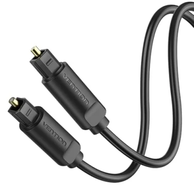 Obrázek VENTION Optisches Audiokabel 1,5m Toslink S/PDIF Digital Audio Kabel 24K Vergoldet Lichtleiterkabel Kompatibel mit Soundbar, Stereoanlage, Heimkino, PS4, Xbox usw.