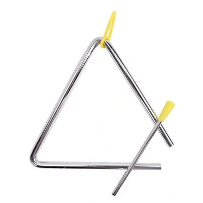 Obrázek TRIXES 6&quot; triangel hudební nástroje Hrajte si s bicími nástroji jako buben, zvonky, xylofony, maracas, zvonkohra vhodné pro dospělé, děti, malé děti dětská sada na hraní