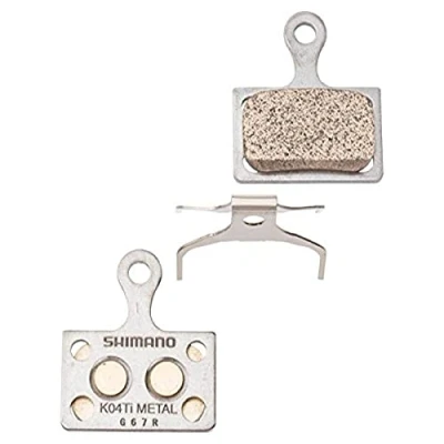 Obrázek Shimano K04Ti kovové obložení kotoučových brzd, šedé, 1 pár
