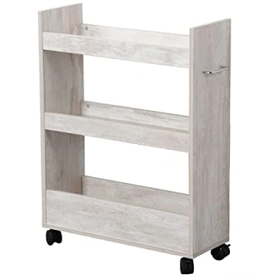 Obrázek Kesper regál do výklenku, materiál: dřevotříska, rozměry: Š 22 x V 78 H 60 cm, barva: bílá chlazená 24853 13