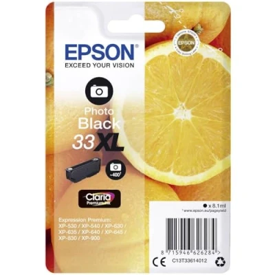 Obrázek Epson T3357 Orange, inkoust Claria Premium, tisk textu a lesklý fotografický (multibalení 5 barev) (CYMK + foto černá) 33XL