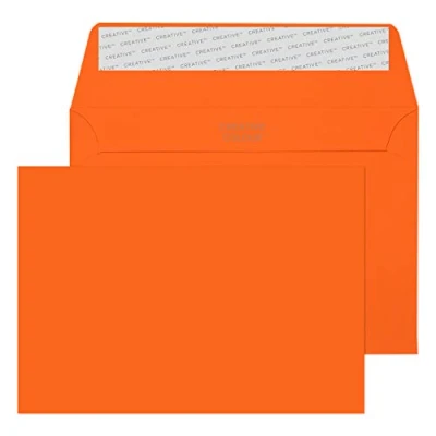 Obrázek Blake Creative Colour 105 dopisní obálky samolepicí oranžové C6 114 x 162 mm 120g/m² 500 kusů