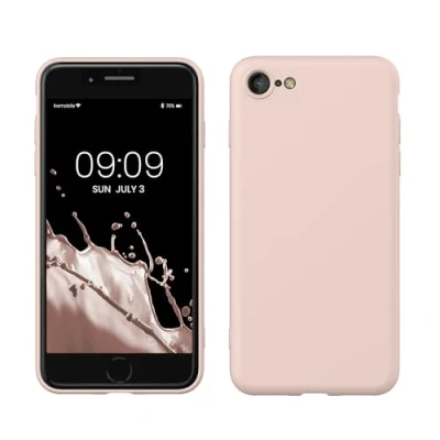 Obrázek kwmobile pouzdro kompatibilní s Apple iPhone SE (2022) / (2020) 8 7 pogumované TPU silikonové na mobil ochranné pro bezdrátové nabíjení Case