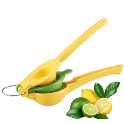Obrázek Westmark Lis na citrusy 2 v 1 efektivní odšťavňování s praktickým ručním lisem, ideální pro koktejly limetkovou šťávou nebo horkým citronem hliník, žlutá/zelená