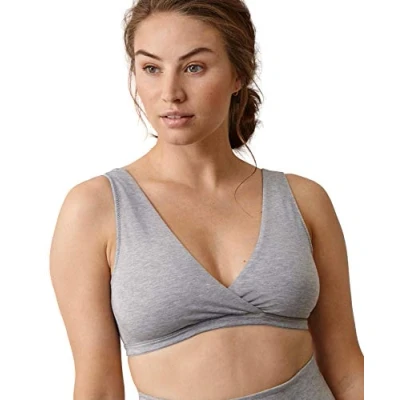 Obrázek Boob Damen Verstellbarer Schwangerschafts Still BH aus nachhaltigen Fasern mit extra breitem Unterband (S, Grau)