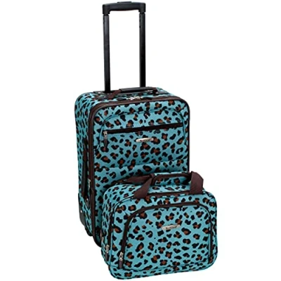 Obrázek Rockland Fashion Softside Upright Luggage Set, tyrkysová, Sada kufrů