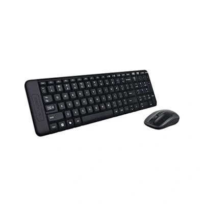 Obrázek Logitech MK220 Kompaktní, bezdrátová sada s klávesnicí a myší pro Windows, španělské rozložení QWERTY černá