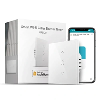 Obrázek meross WLAN roletový spínač funguje s Homekit, Alexa rolety, chytrý žaluzií vyžaduje nulový vodič, spínací hodiny a hlasové ovládání, kompatibilní se Siri, Alexa, Google Home, 1 ks