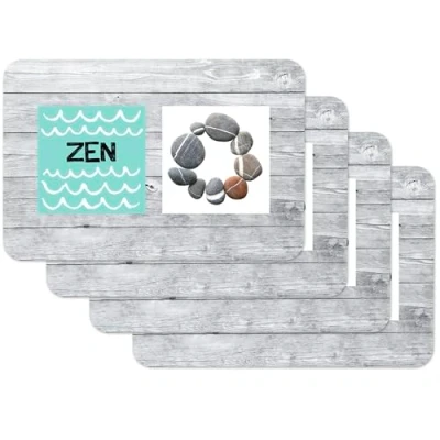 Obrázek Venilia pro Souprava prostírání jídelní kout ZEN STONE, sada 4 potahovatelných polypropylenů, trezor na potraviny ks 45 x 30 cm, ks, 59085
