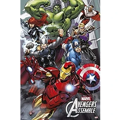 Obrázek Poster Marvel Comics Avengers Asemble 61 x 91.5 cm PostersDE