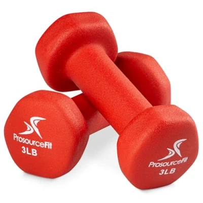 Obrázek ProsourceFit Neoprene Dumbbell Coated for Non Slip Grip, 3 lb