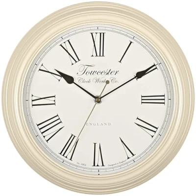 Obrázek Towcester Clock Works Co. Acctim 26702 Redbourn nástěnné hodiny, krémové barvy
