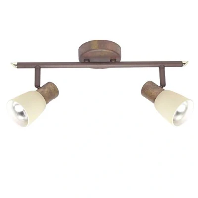 Obrázek BRILLIANT Lampa Luca Spotrohr 2flg stará měď / šampaňské 2x R50, E14, 40 W, vhodné pro reflektorové žárovky (není součástí dodávky) hlavy otočné