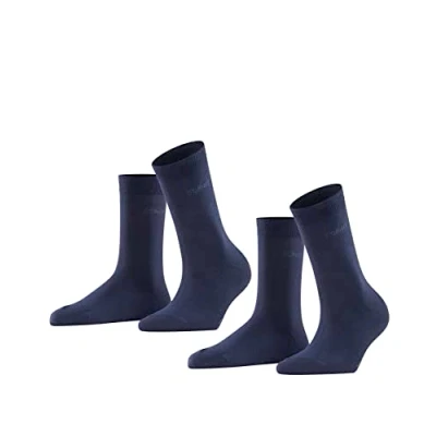 Obrázek Dámské ponožky FALKE Uni 2 Pack 80% bavlna, páry, modrá (Navy 6120), velikost: 39 42